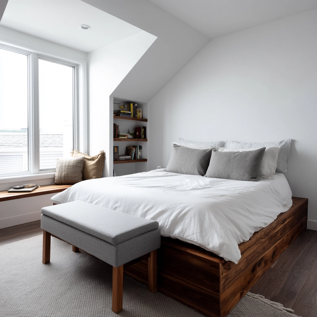 Low Ceiling Attic Bedroom 15