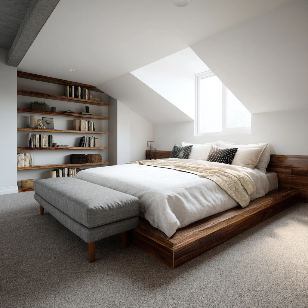 Low Ceiling Attic Bedroom 16