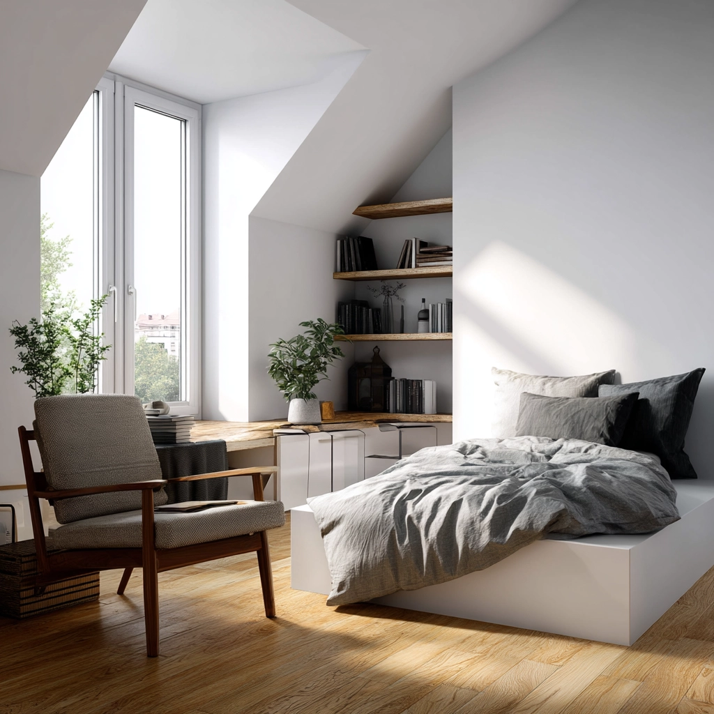 Low Ceiling Attic Bedroom 31