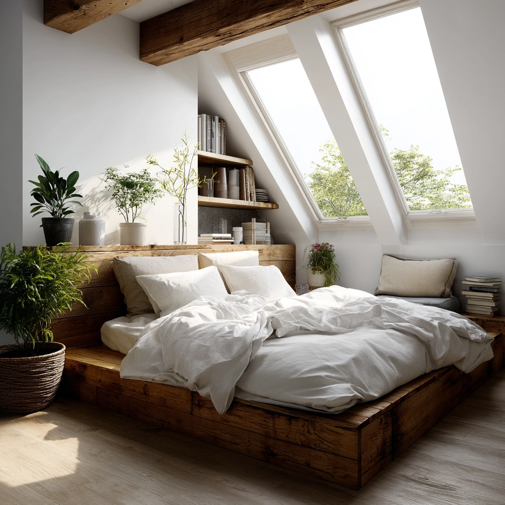Low Ceiling Attic Bedroom 38
