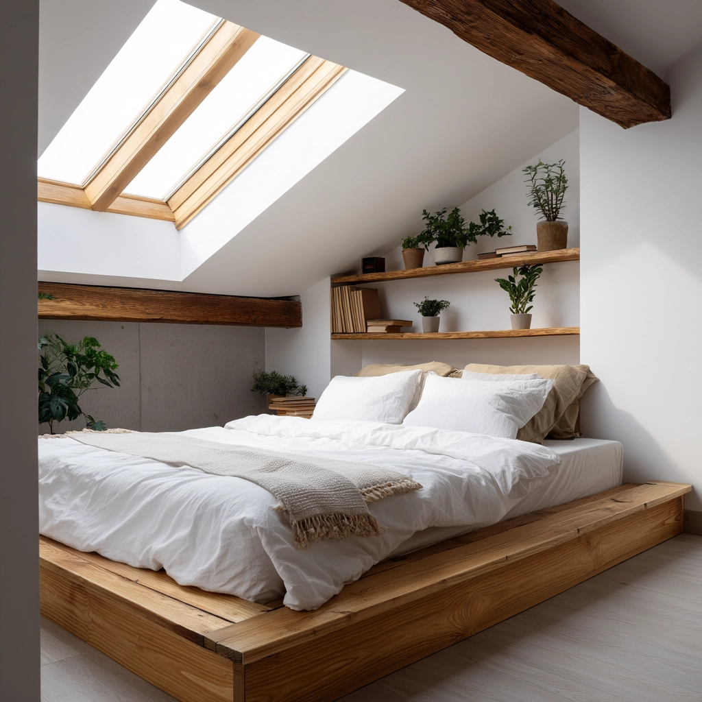 Low Ceiling Attic Bedroom 53