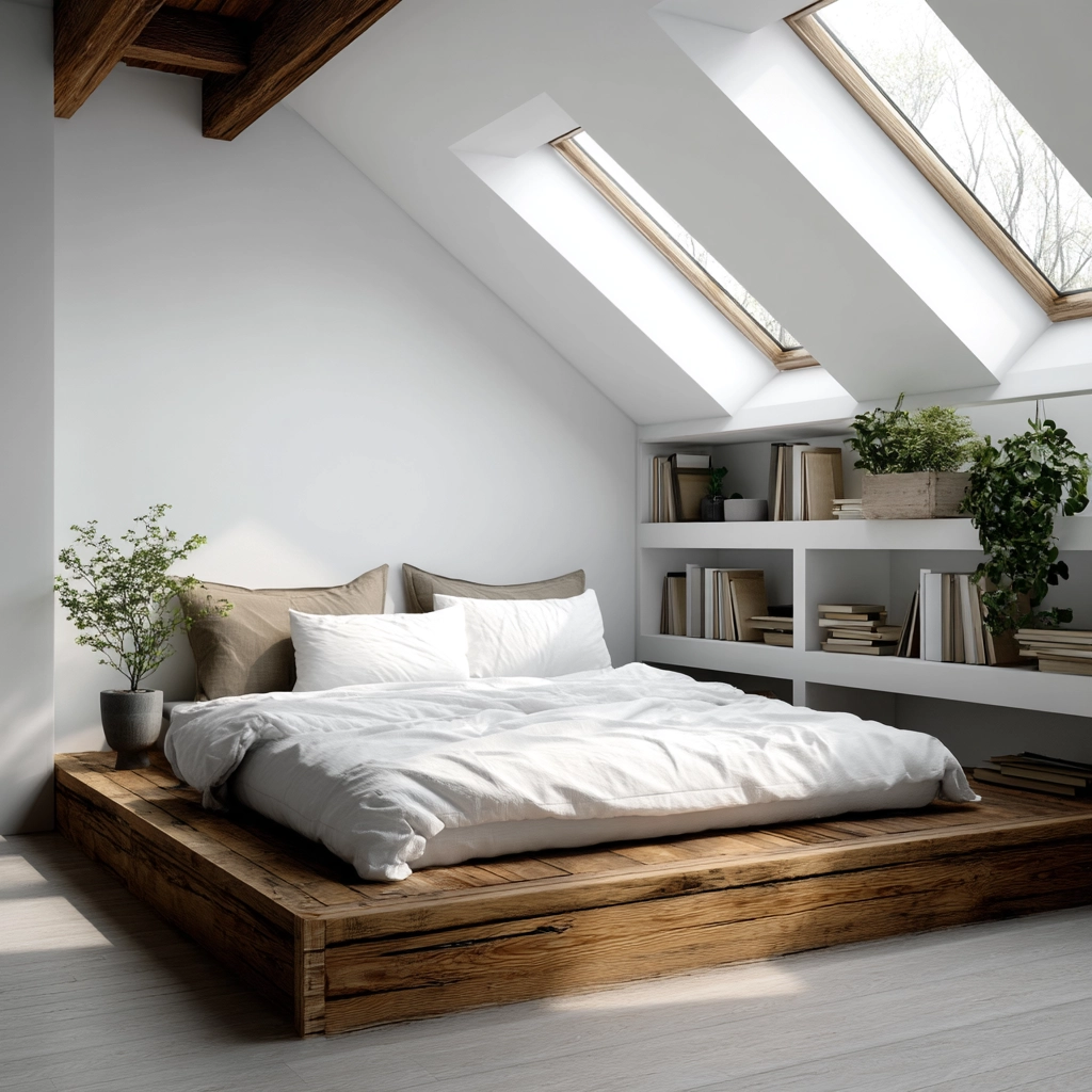 Low Ceiling Attic Bedroom 54