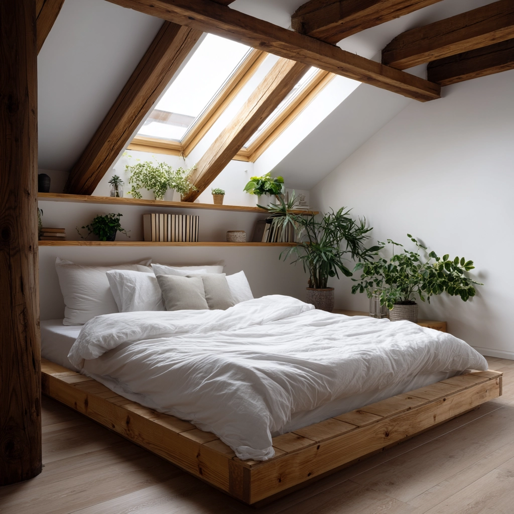 Low Ceiling Attic Bedroom 55