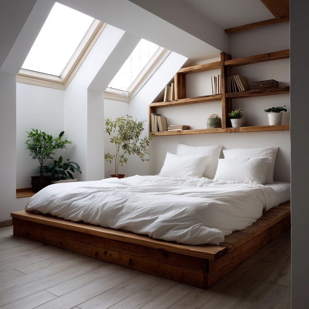 Low Ceiling Attic Bedroom 56