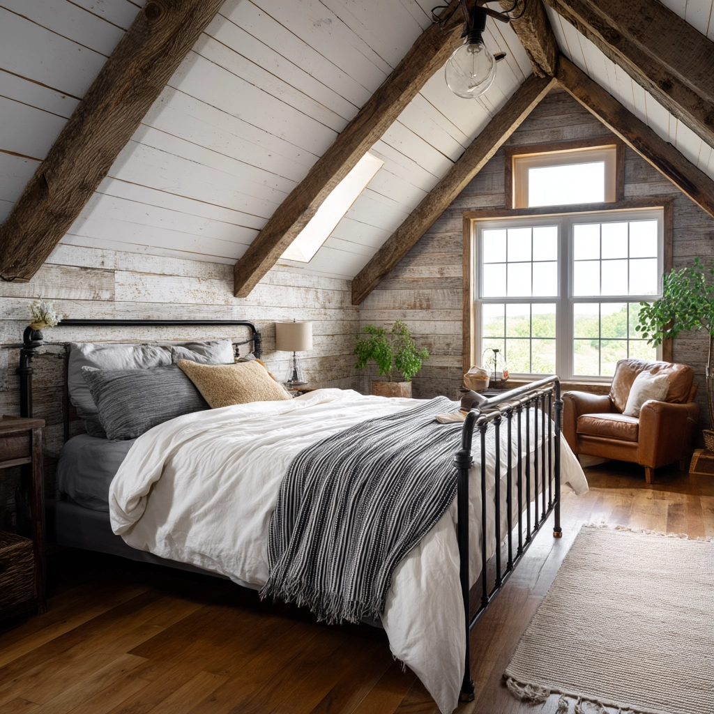 Low Ceiling Attic Bedroom 58