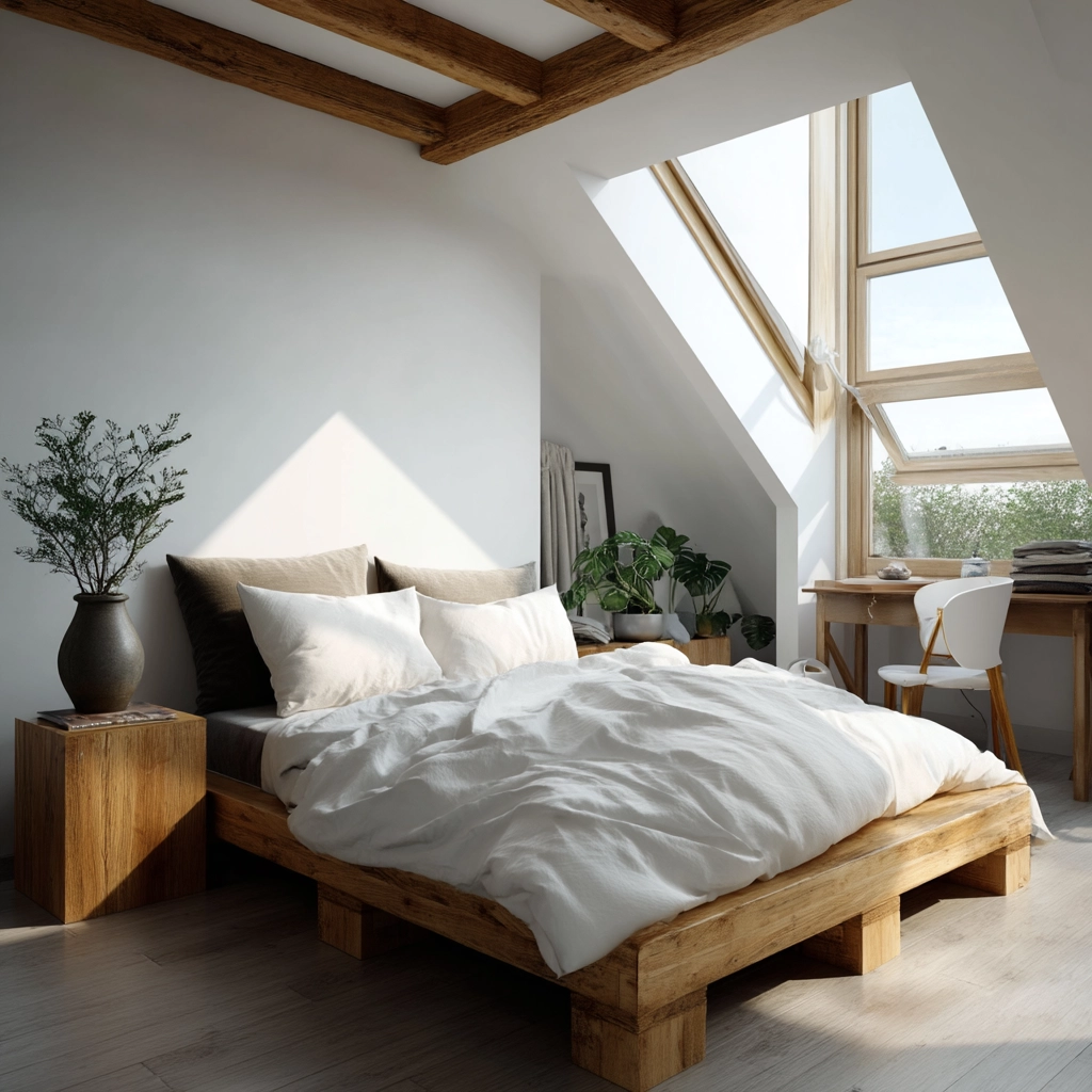 Low Ceiling Attic Bedroom 64