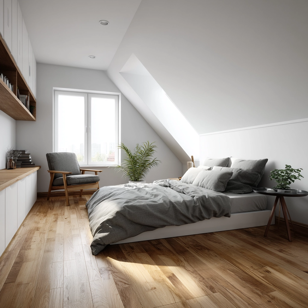 Low Ceiling Attic Bedroom 67