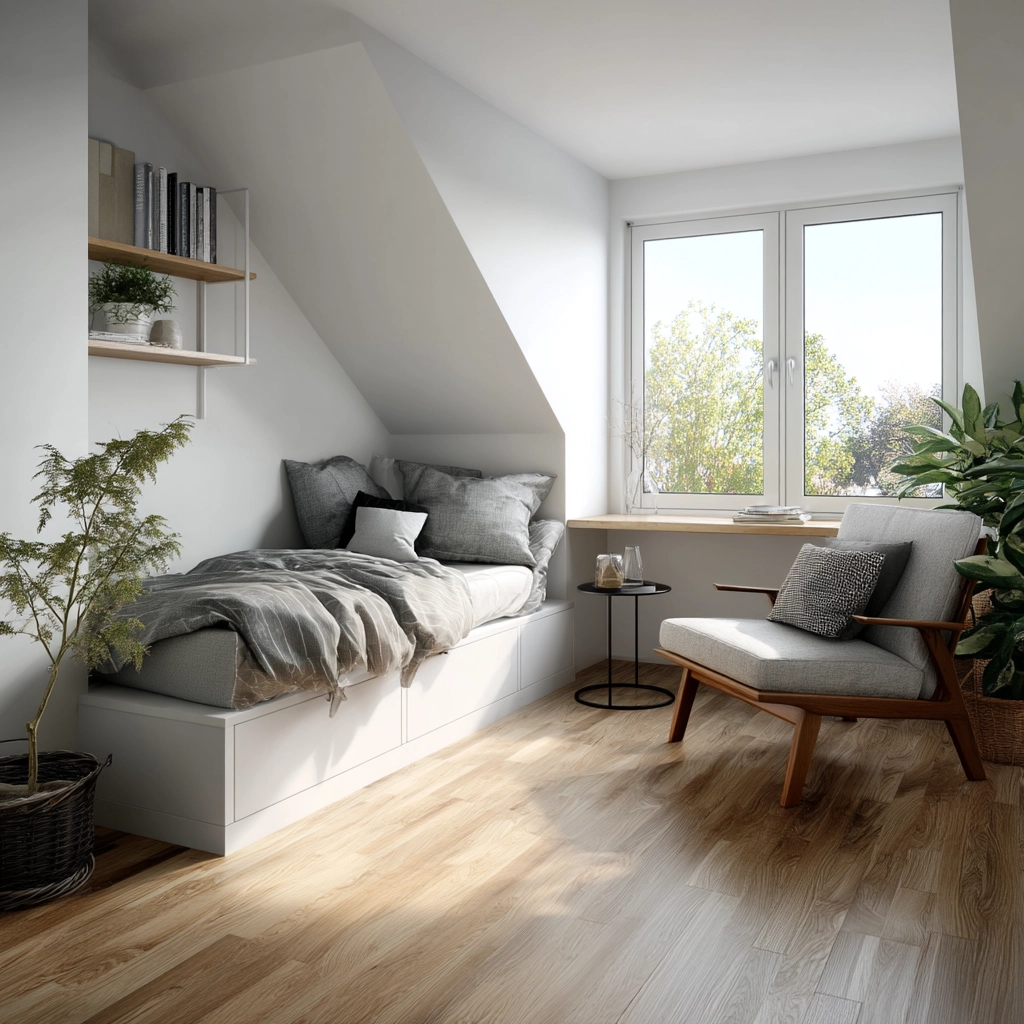 Low Ceiling Attic Bedroom 68