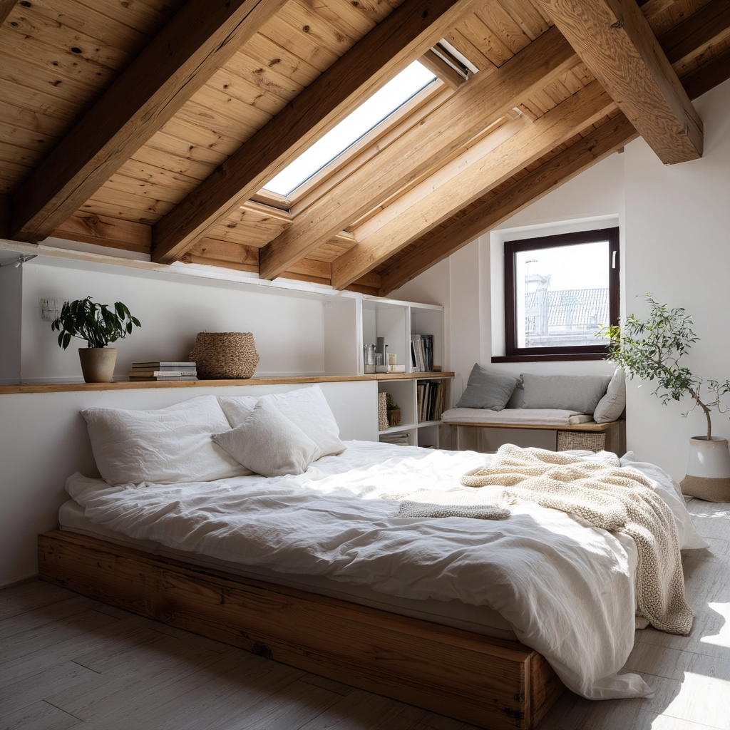 Low Ceiling Attic Bedroom 76