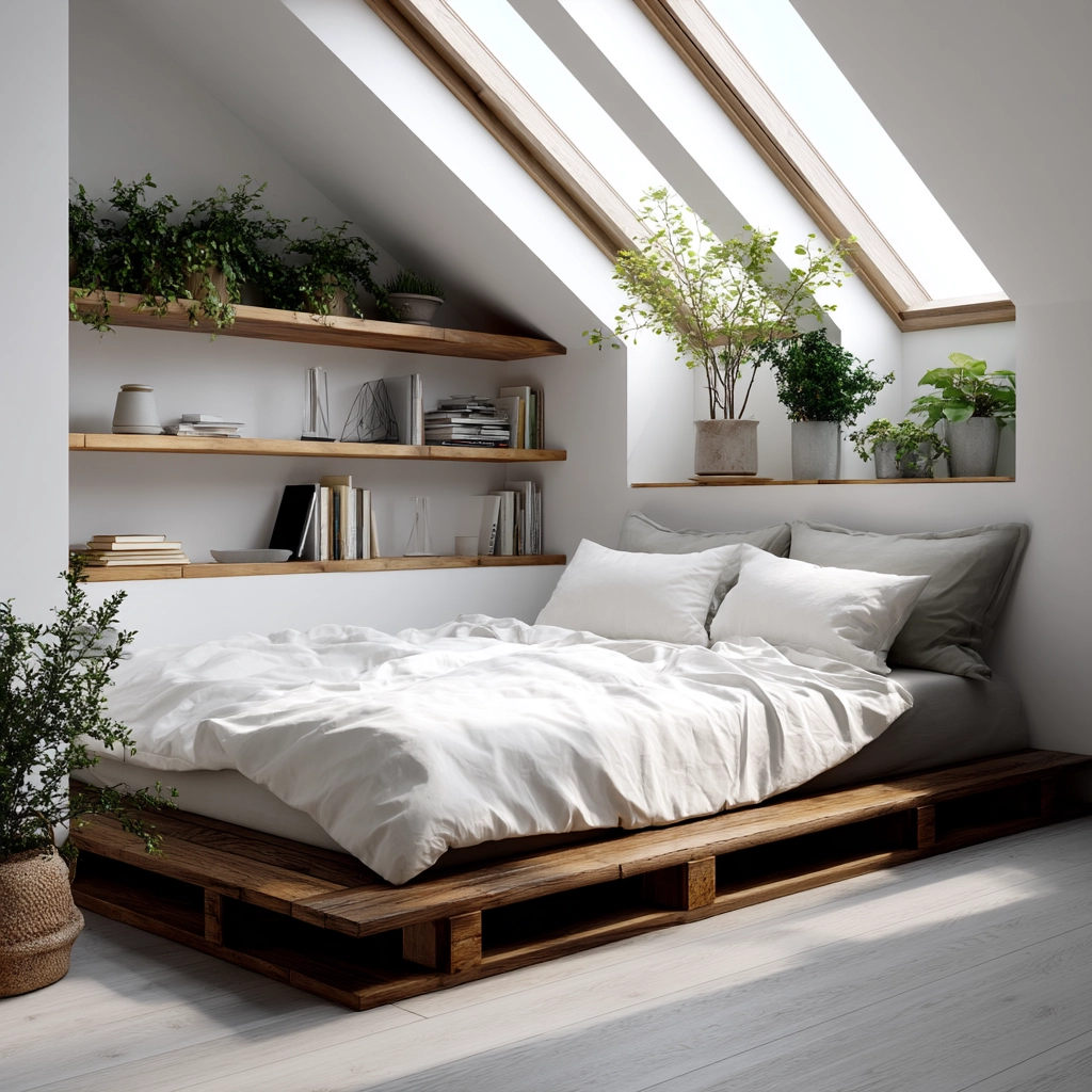Low Ceiling Attic Bedroom 8
