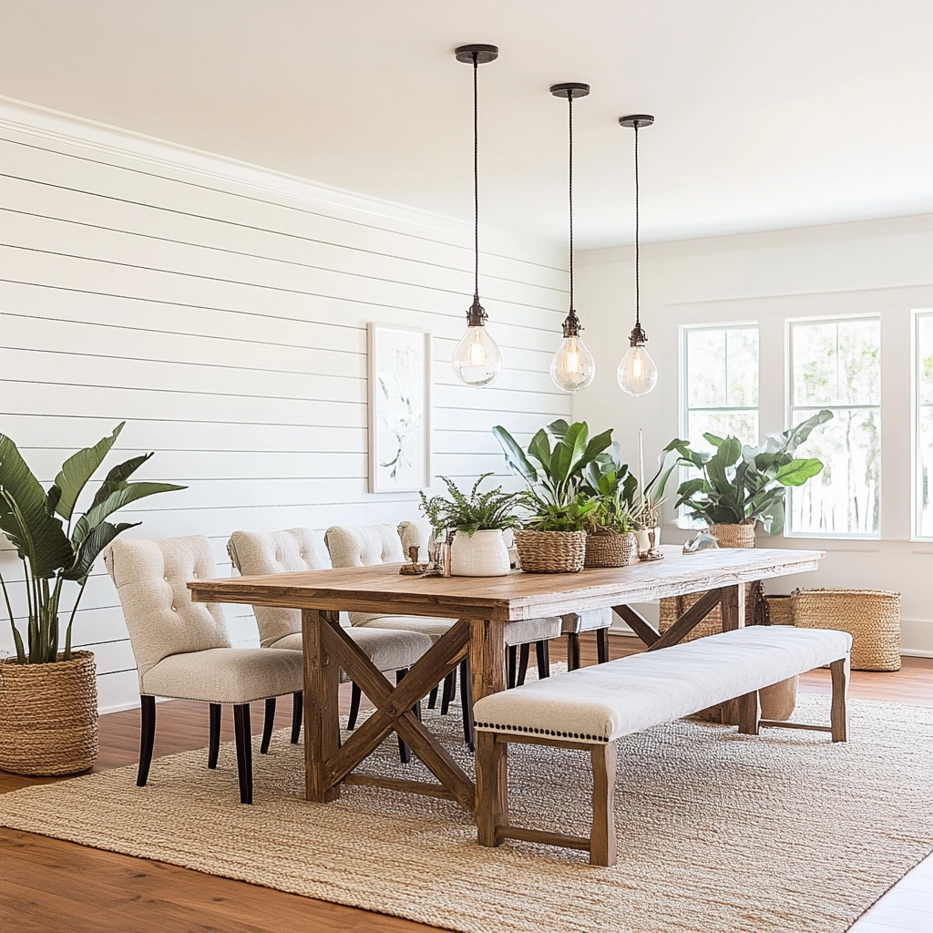 Modern Farmhouse Dining Room Ideas 10