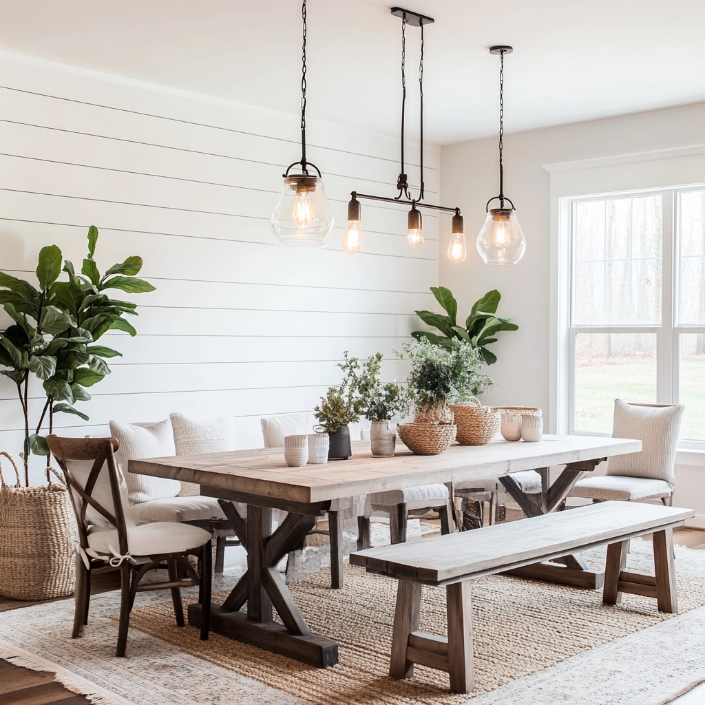Modern Farmhouse Dining Room Ideas 11