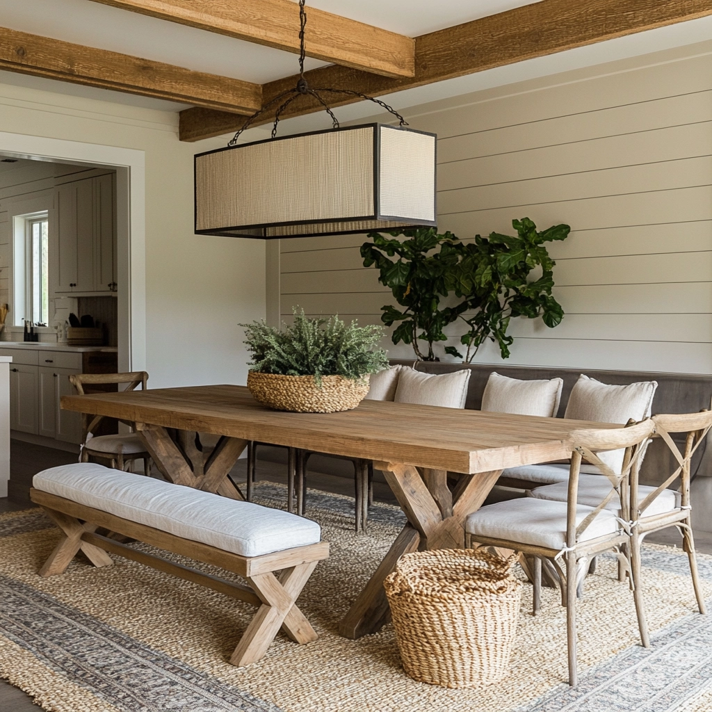 Modern Farmhouse Dining Room Ideas 18