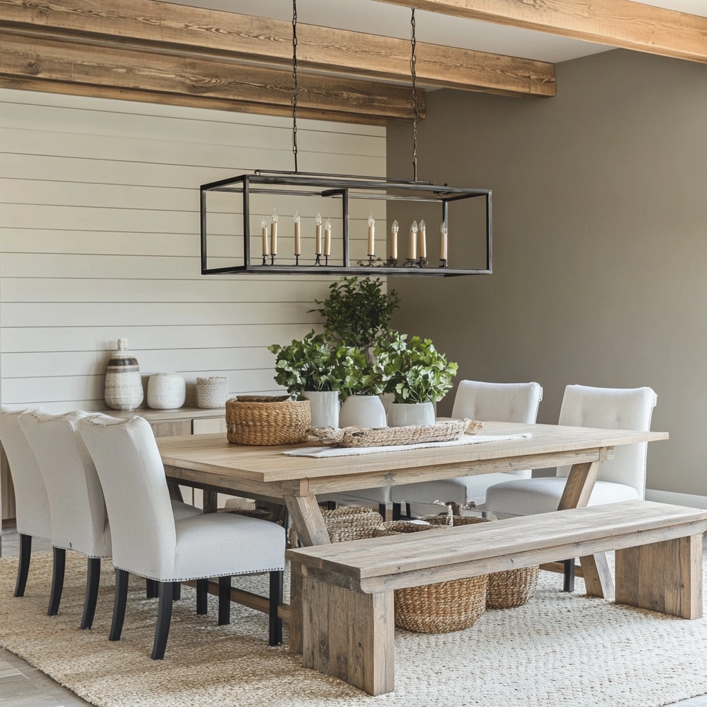 Modern Farmhouse Dining Room Ideas 25