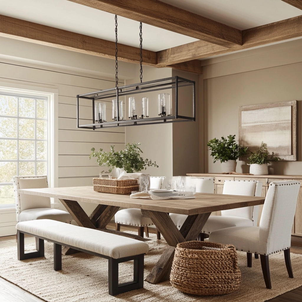 Modern Farmhouse Dining Room Ideas 26