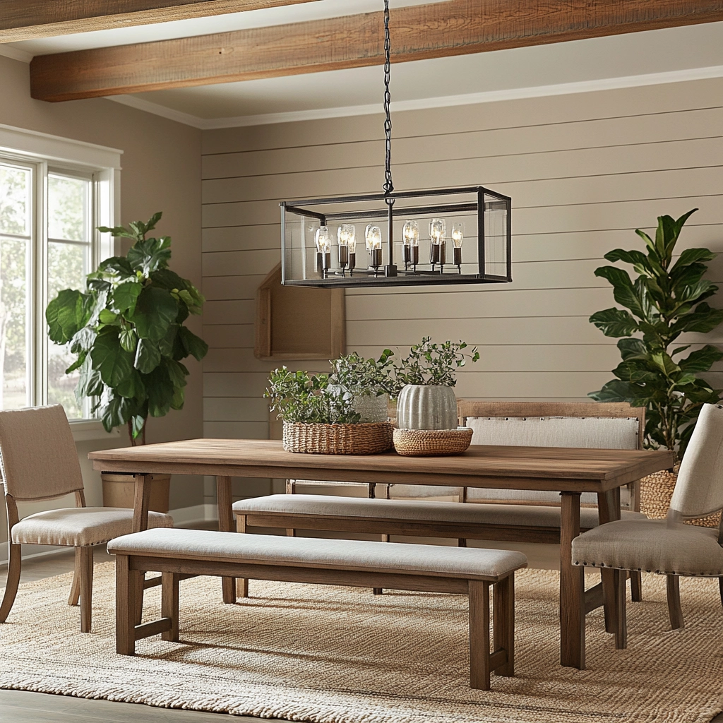 Modern Farmhouse Dining Room Ideas 30