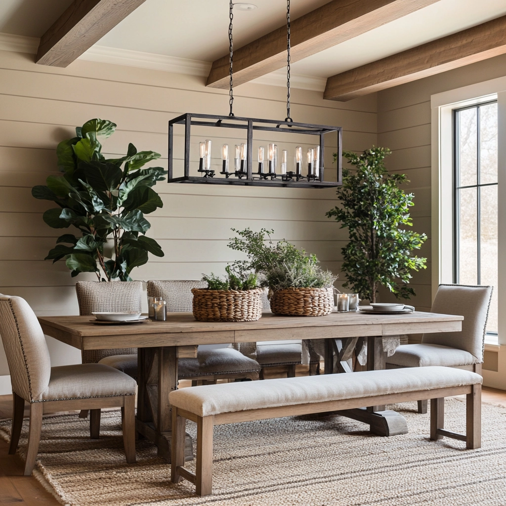 Modern Farmhouse Dining Room Ideas 31