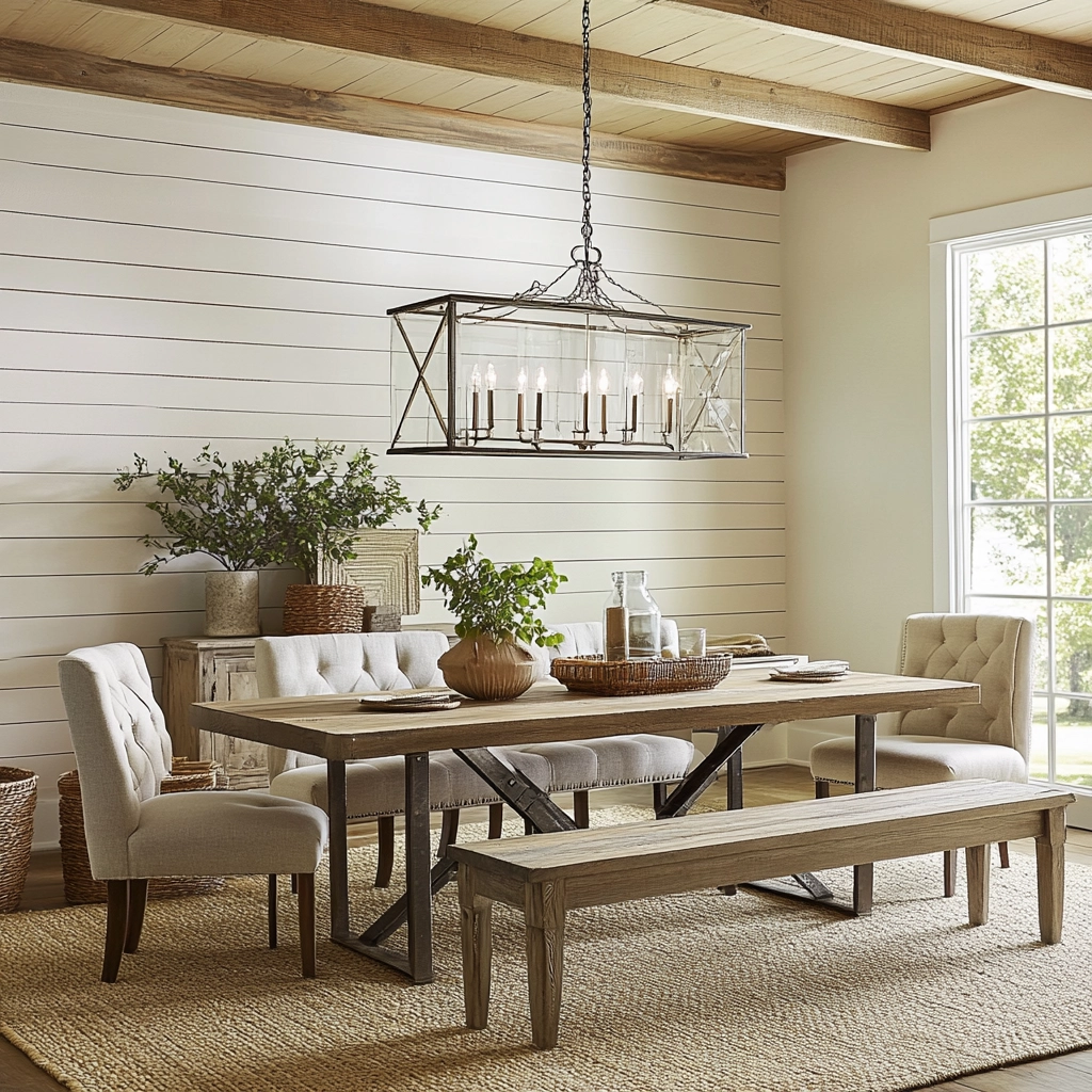 Modern Farmhouse Dining Room Ideas 35