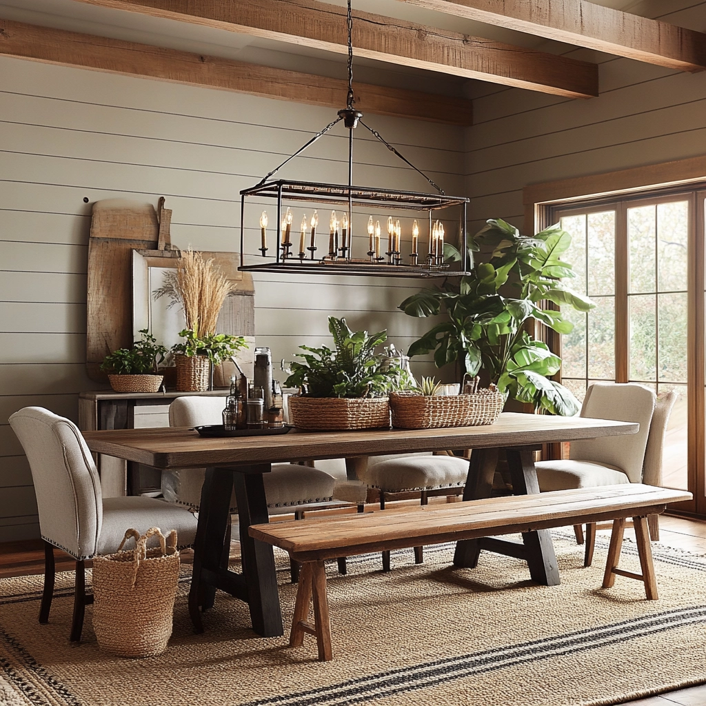 Modern Farmhouse Dining Room Ideas 38