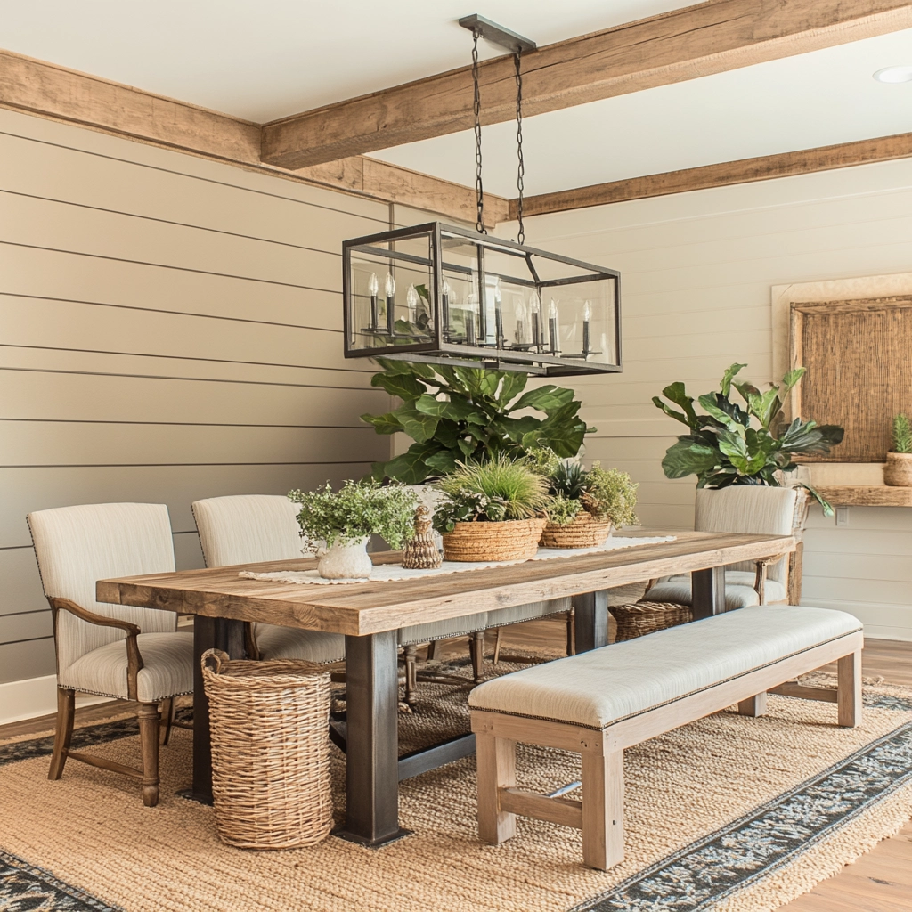 Modern Farmhouse Dining Room Ideas 40
