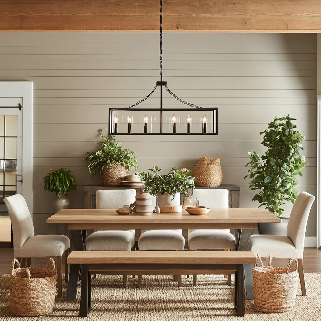 Modern Farmhouse Dining Room Ideas 45