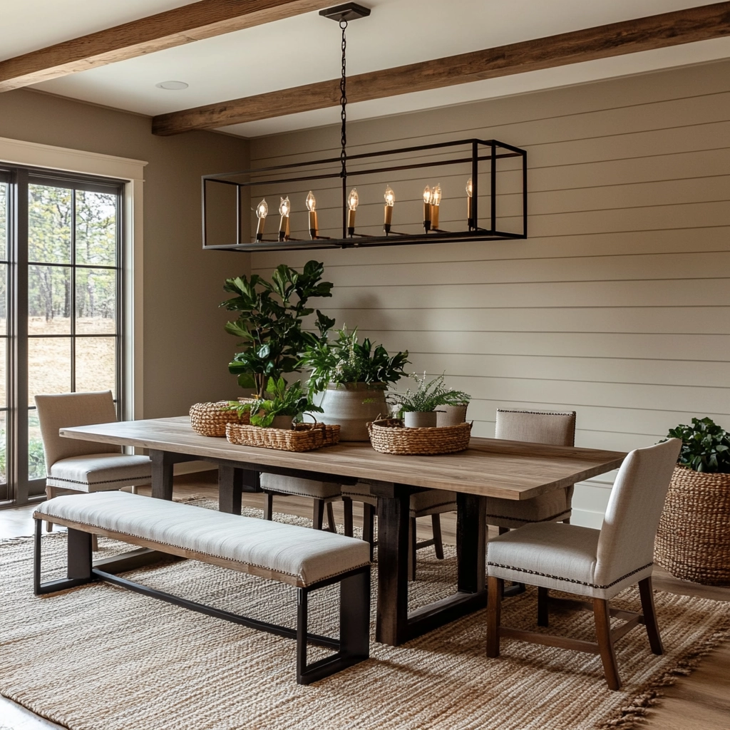 Modern Farmhouse Dining Room Ideas 46