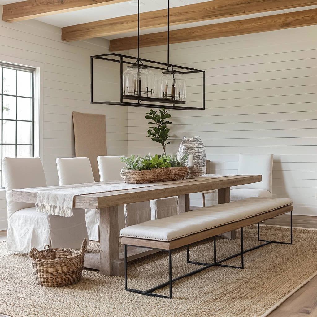 Modern Farmhouse Dining Room Ideas 52