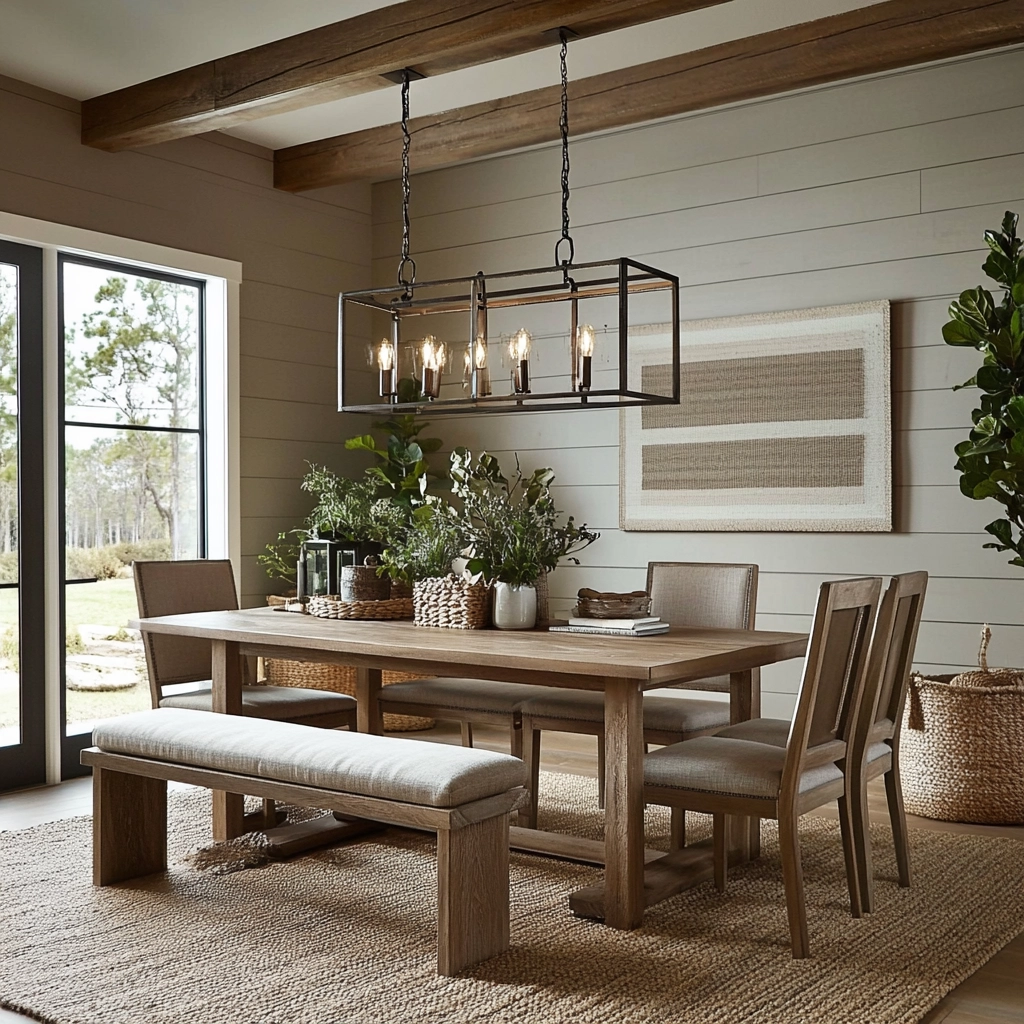 Modern Farmhouse Dining Room Ideas 54