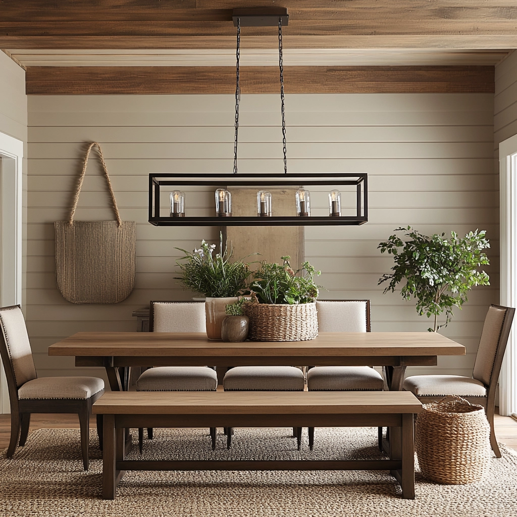 Modern Farmhouse Dining Room Ideas 55