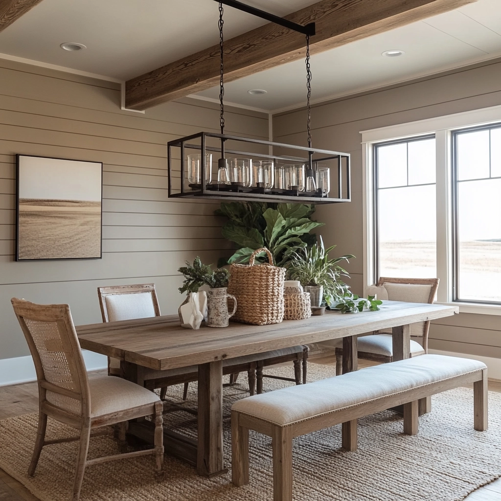 Modern Farmhouse Dining Room Ideas 56