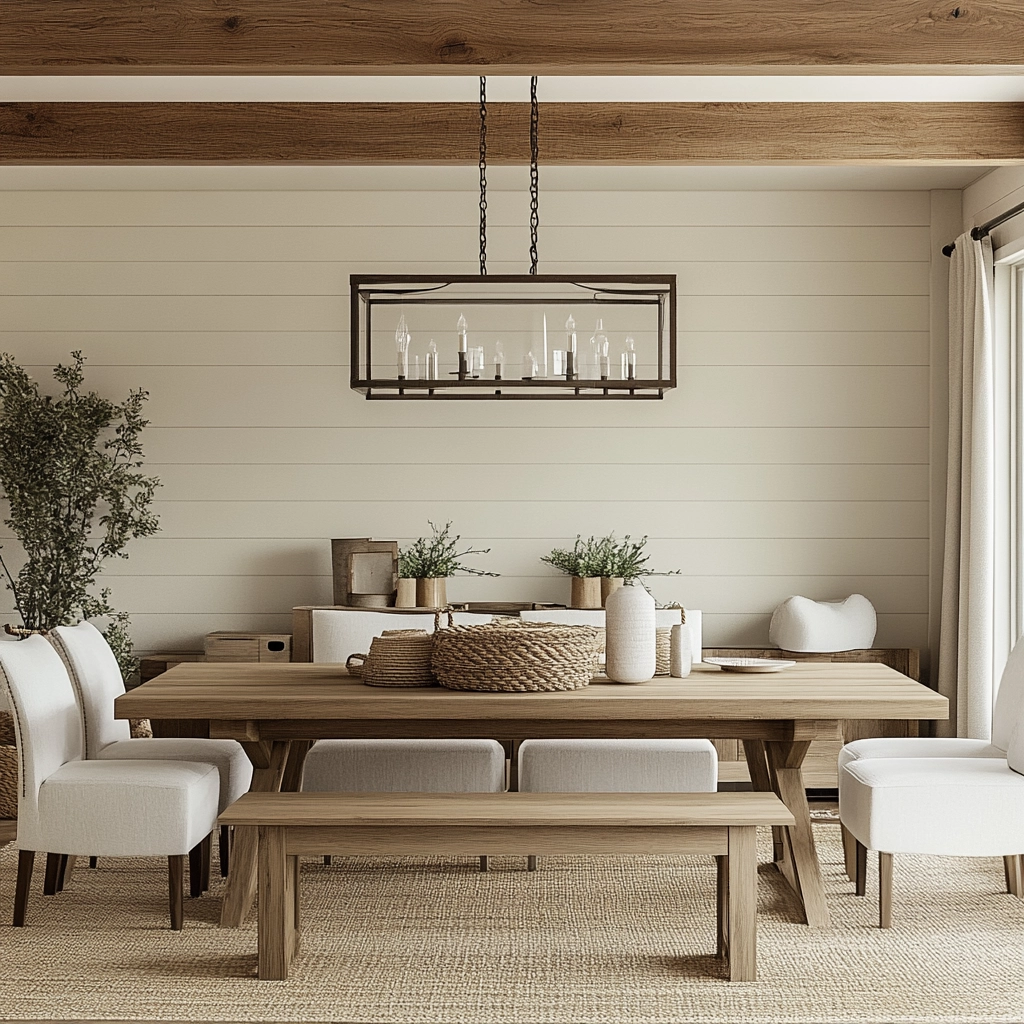 Modern Farmhouse Dining Room Ideas 60
