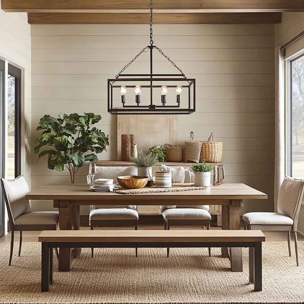 Modern Farmhouse Dining Room Ideas 63