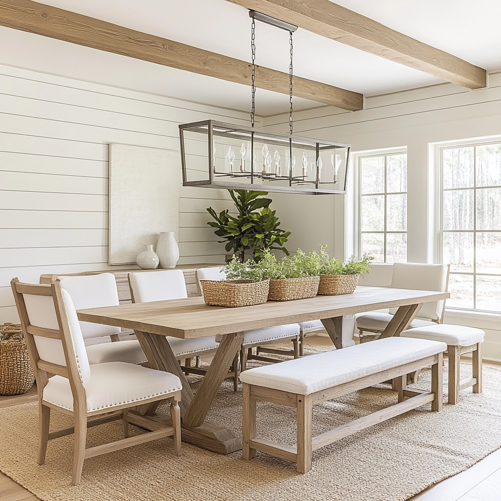 Modern Farmhouse Dining Room Ideas 67