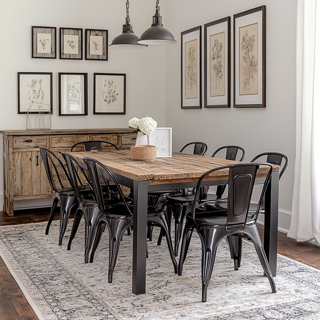 Modern Farmhouse Dining Room Ideas 7