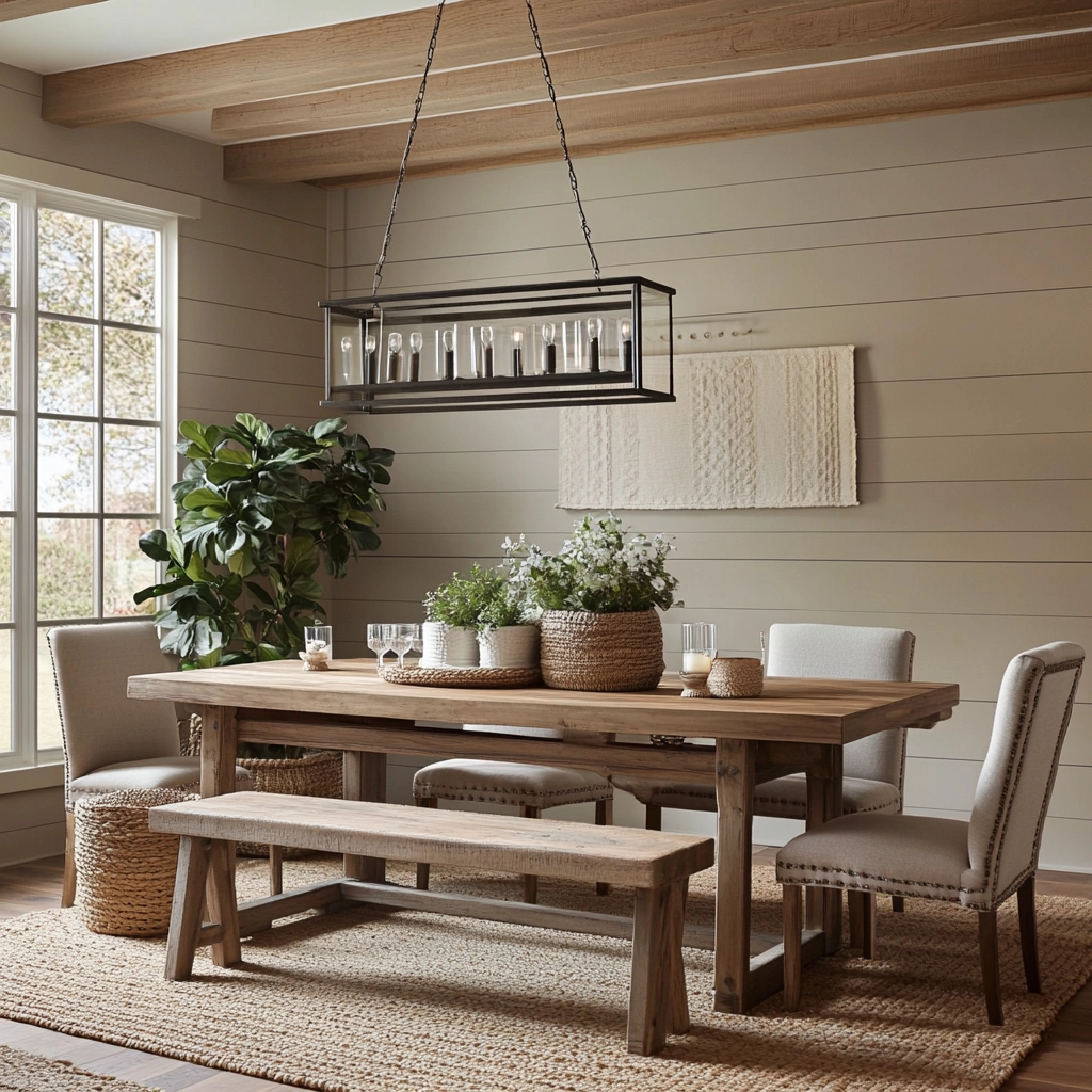 Modern Farmhouse Dining Room Ideas 70