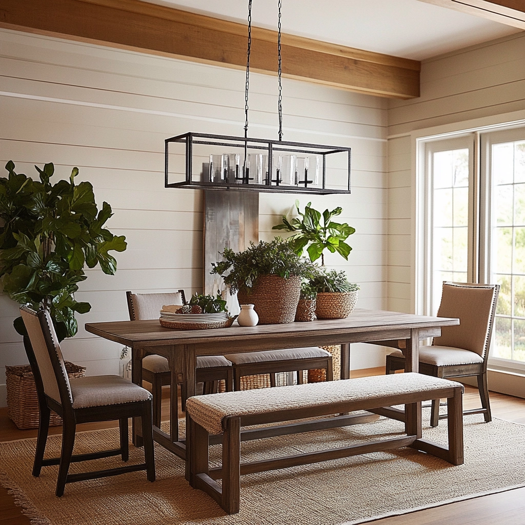Modern Farmhouse Dining Room Ideas 71