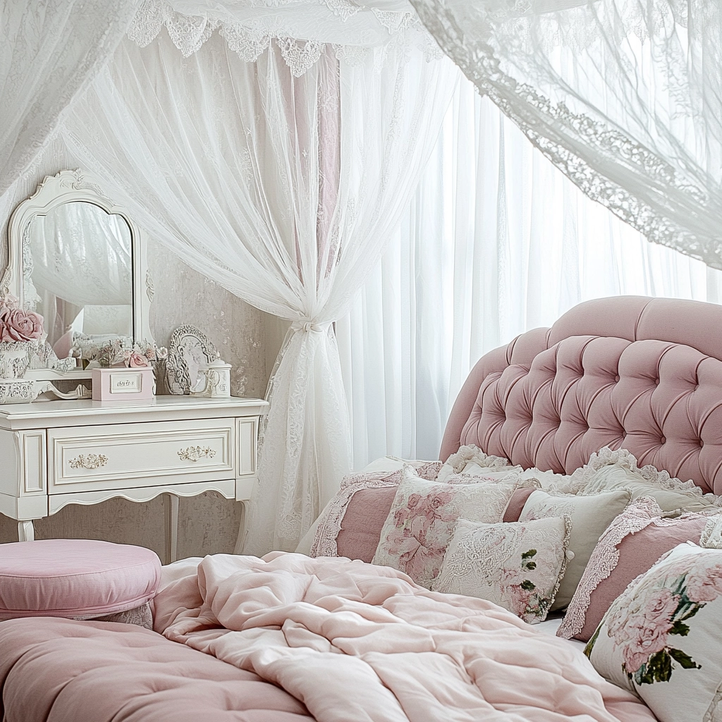 Pink Bedroom Ideas 44