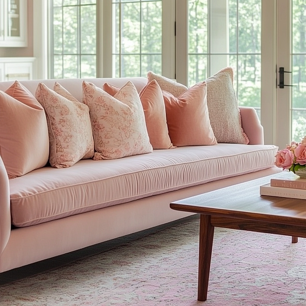 Pink Living Room Ideas 1