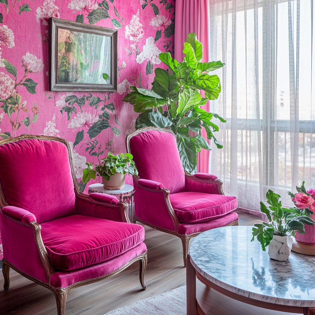 Pink Living Room Ideas 15