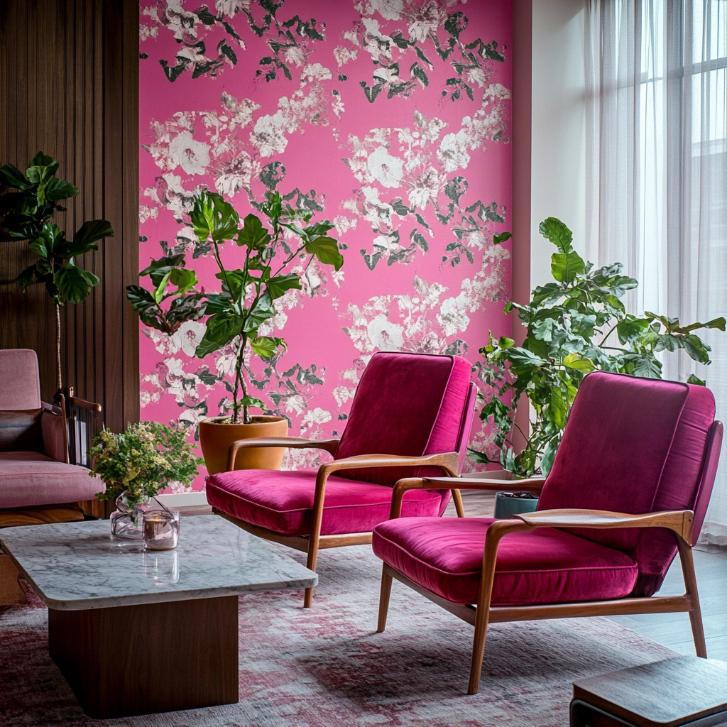 Pink Living Room Ideas 16