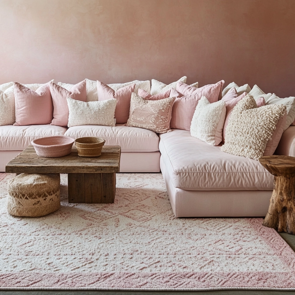 Pink Living Room Ideas 18