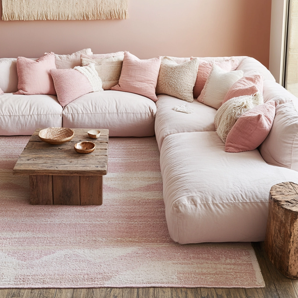 Pink Living Room Ideas 19