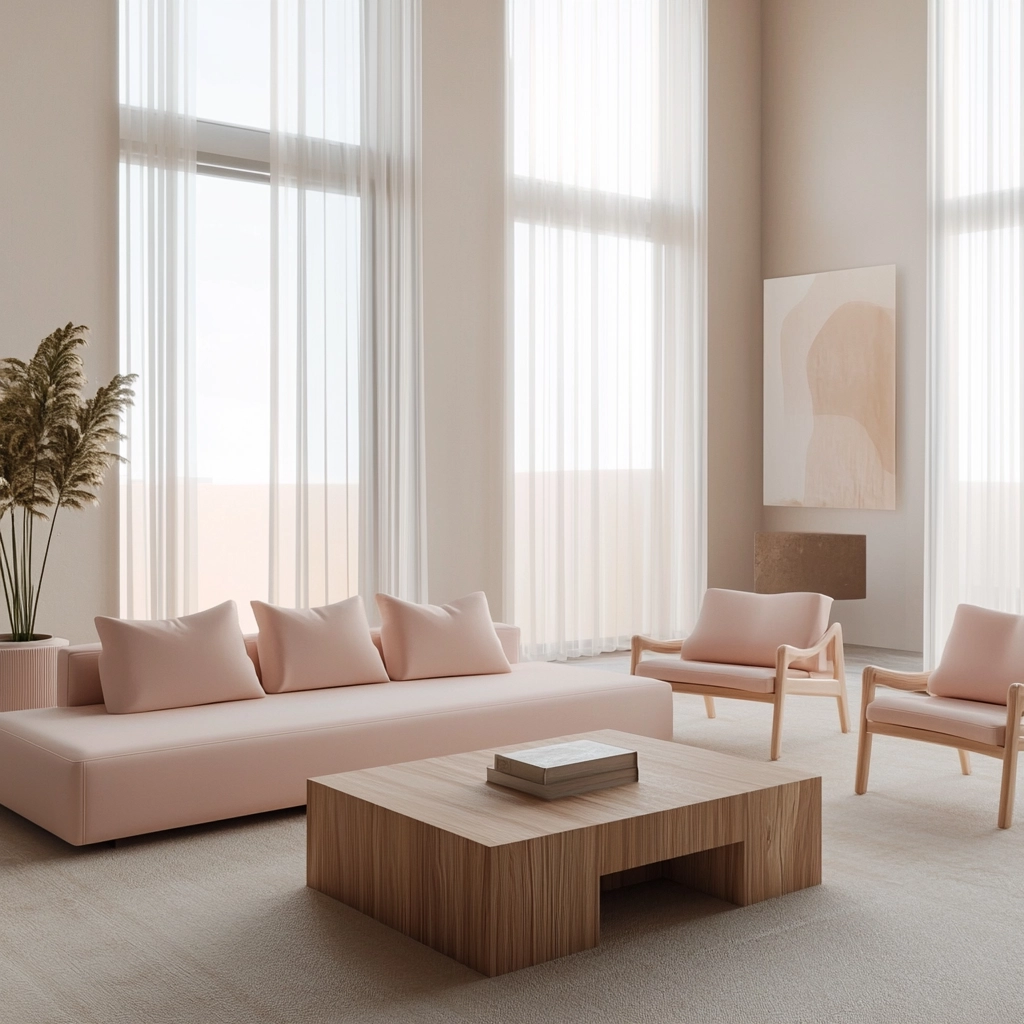 Pink Living Room Ideas 21