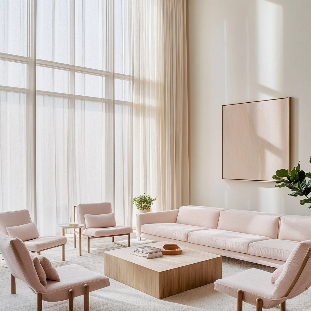 Pink Living Room Ideas 22