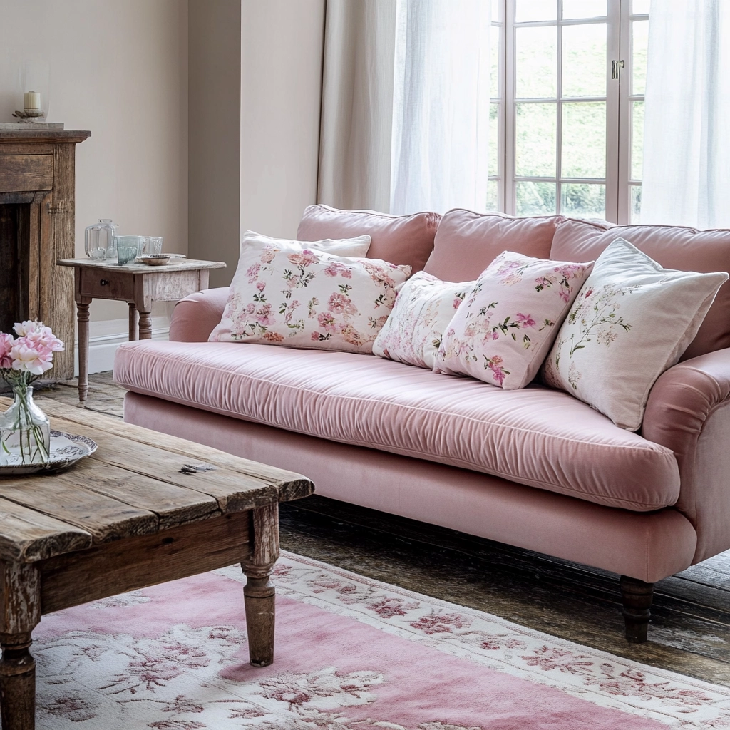 Pink Living Room Ideas 25