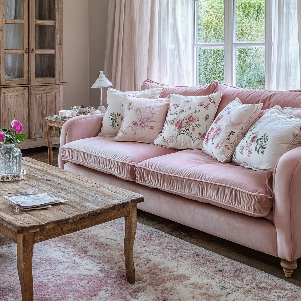 Pink Living Room Ideas 26