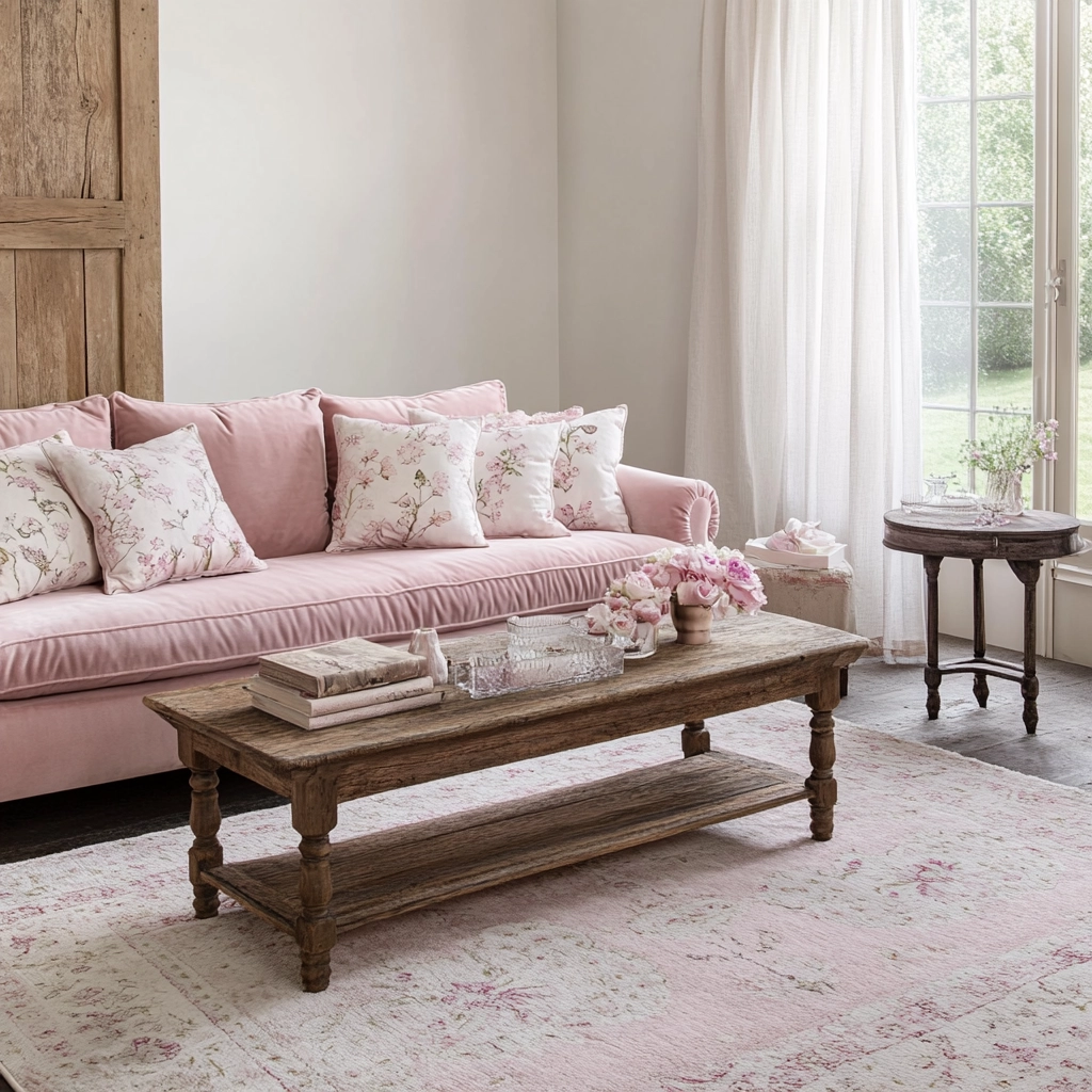 Pink Living Room Ideas 27