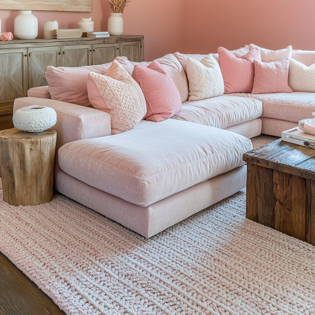 Pink Living Room Ideas 33