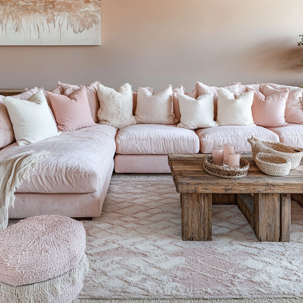 Pink Living Room Ideas 34