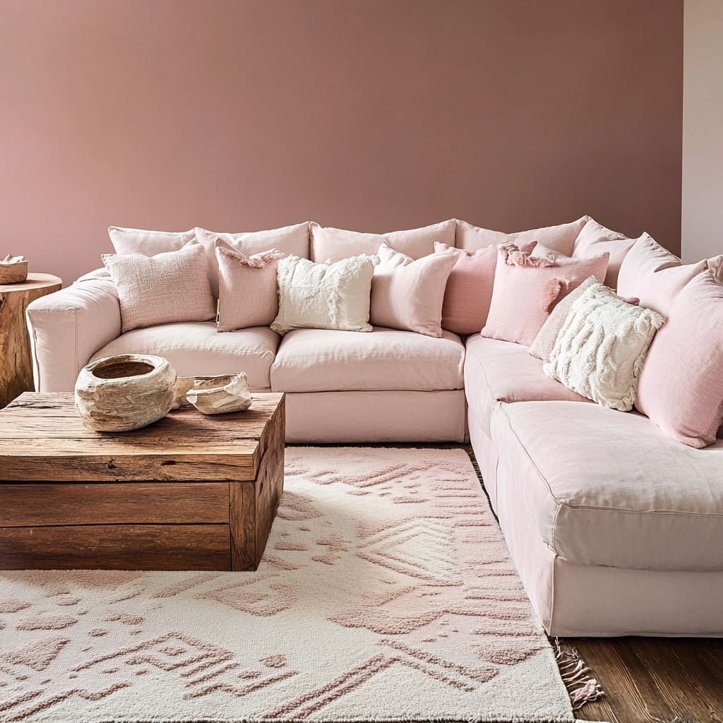 Pink Living Room Ideas 35